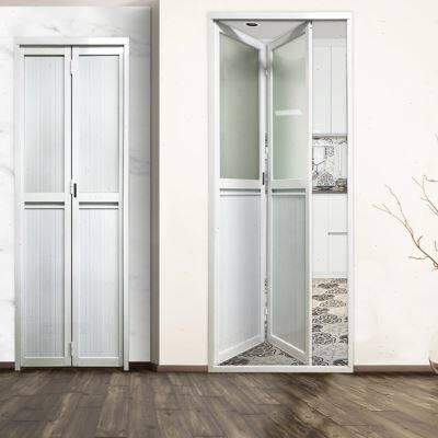 铝板折叠门推拉门浴室门卫生间门厕所门厨房门铝扣V板门铝合金摺