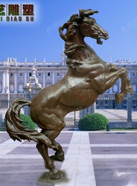 厂促广场a大型铜奔马雕塑 厂家供应 室外欧式铜马 景观装饰铜动物
