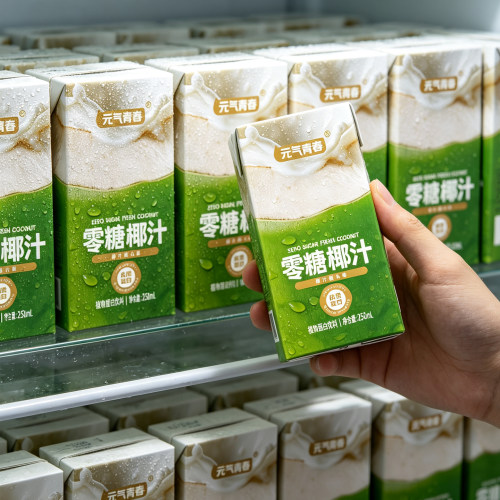 新品零糖椰汁0糖饮料10盒椰香清甜营养学生早餐植物蛋白饮整箱批