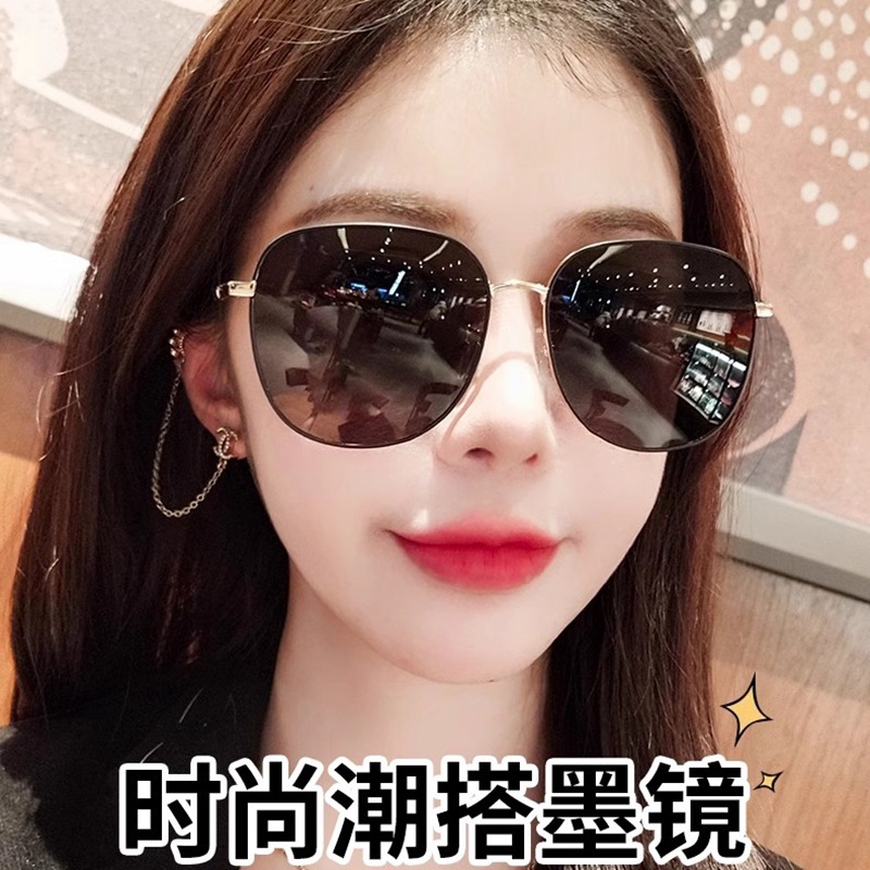 日本品质新款高清偏光太阳镜女防紫外线大框墨镜高级感眼镜可配近