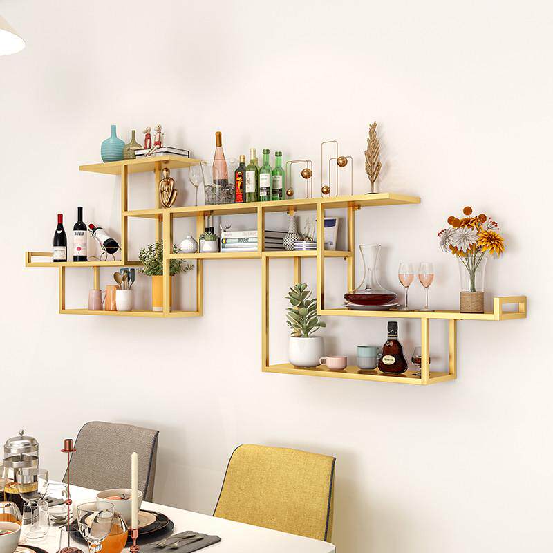 红酒架置物架墙上书架壁挂摆件装饰创意倒挂展示架酒杯架客厅酒柜