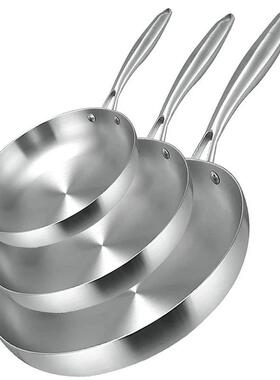 304 Stainless Steel Frying Pan, NonStick Pan Fried Steak Pot