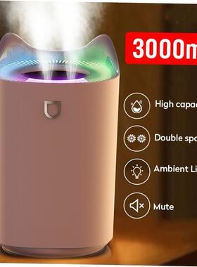 3L Air Humidifier Essential Oil Aroma Diffuser Double Nozzle