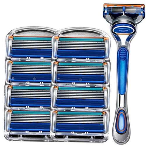 Manual razor razor men's shaving head five layer blade
