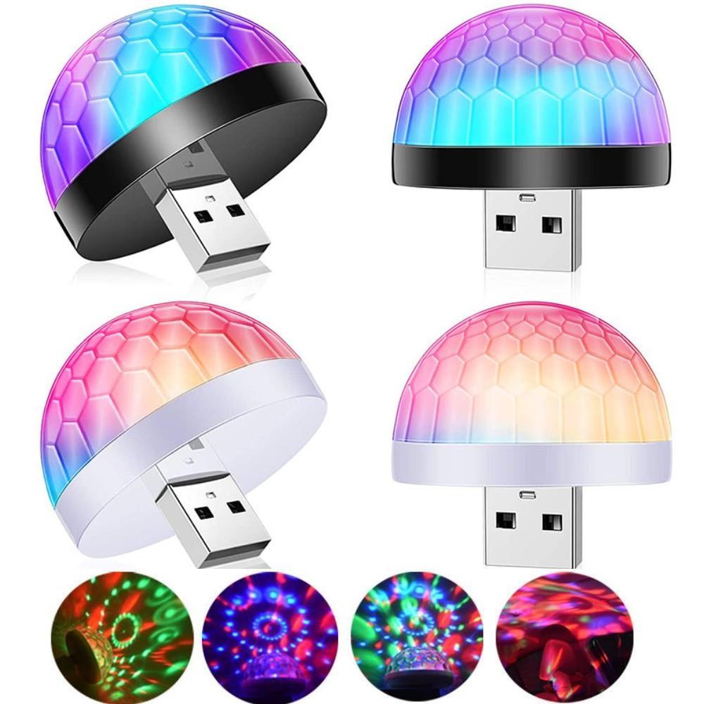 USB Mini LED Disco DJ Stage Light Portable Family Party Ball