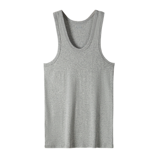 俞兆林背心男士纯棉夏季运动跨栏无袖打底内穿全棉上衣白色汗衫男