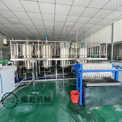黑水虻油精炼设备 304不锈钢虫油提炼生产线 黑水虻干压榨炼油机