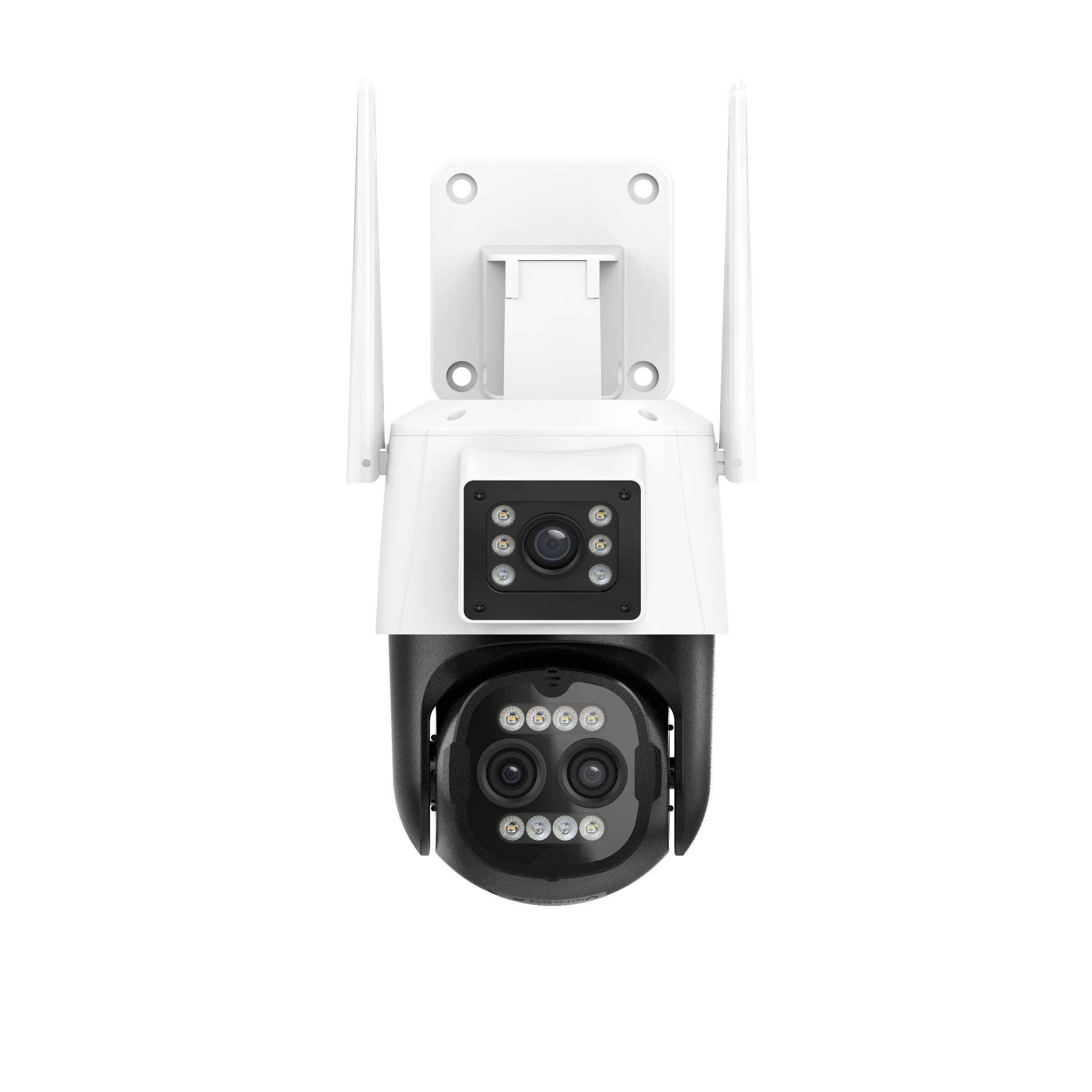 新疆乌鲁木齐安防监控icsee三目摄像头wifi无线摄像头家用远程