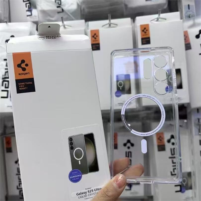 Spigen三星S25Ultra透明磁吸手机壳全包S24Plus透明防摔简约保护