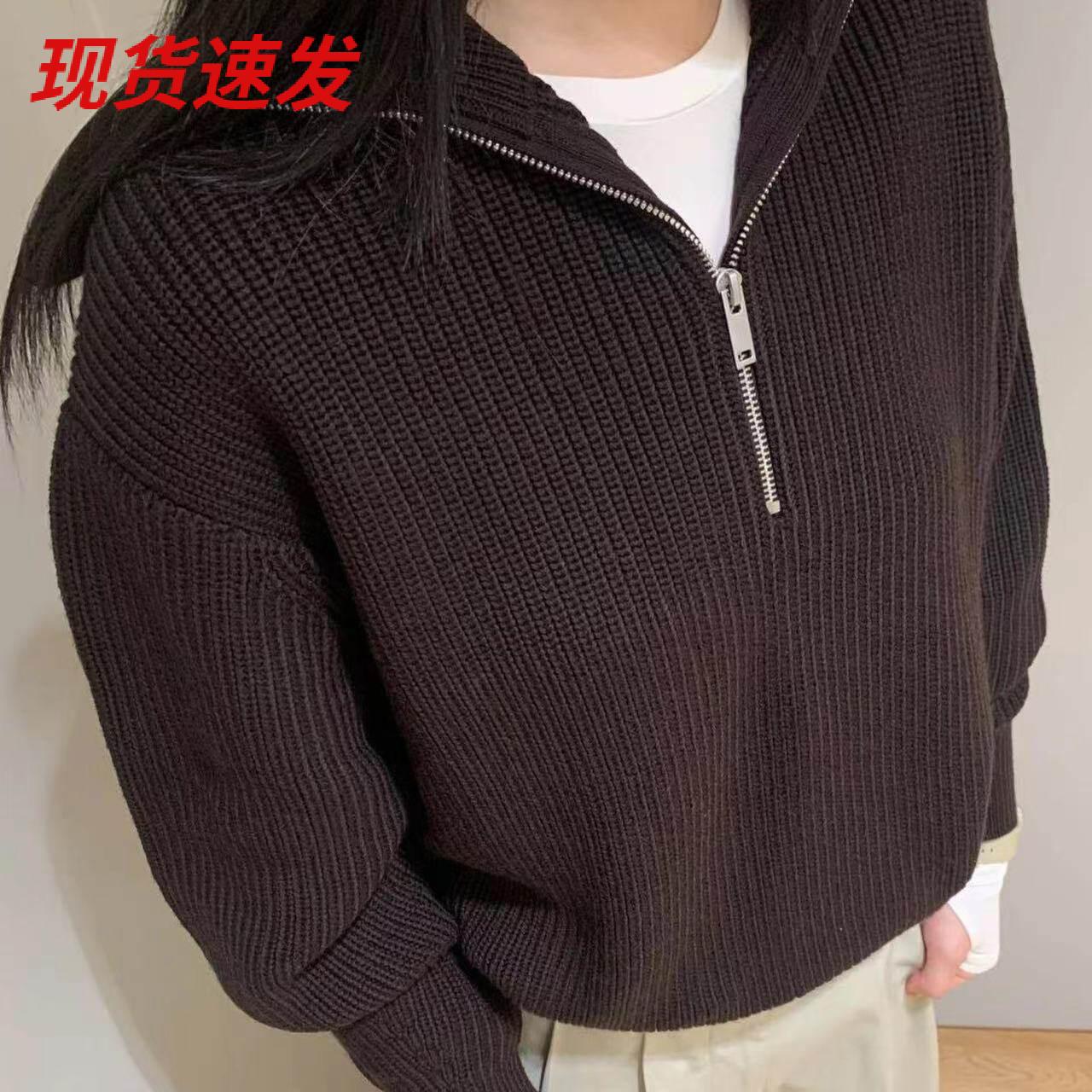 C家女装宽松版型翻领羊毛混纺