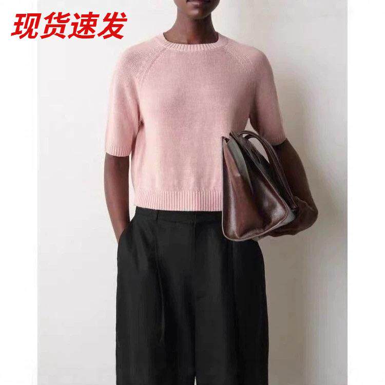 CS女装2026夏新款罗纹圆领插肩