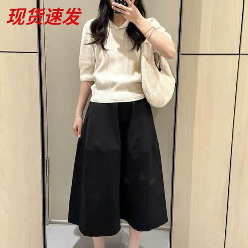 C*S女装海军领短袖针织衫夏秋