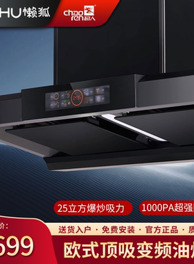 油烟机欧式顶吸自清洗1000Pa超大静压直流变频爆炒25立方T02