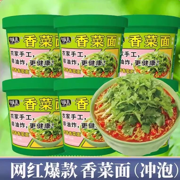 地道卤香香辣风味香菜面调料包鲜香浓郁耐煮劲道居家夜宵速食面食