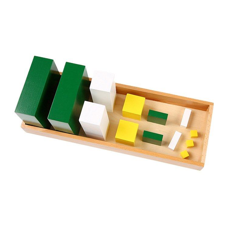 蒙氏数学教具二倍数二倍体单项式专业早教蒙台蒙特梭利教具