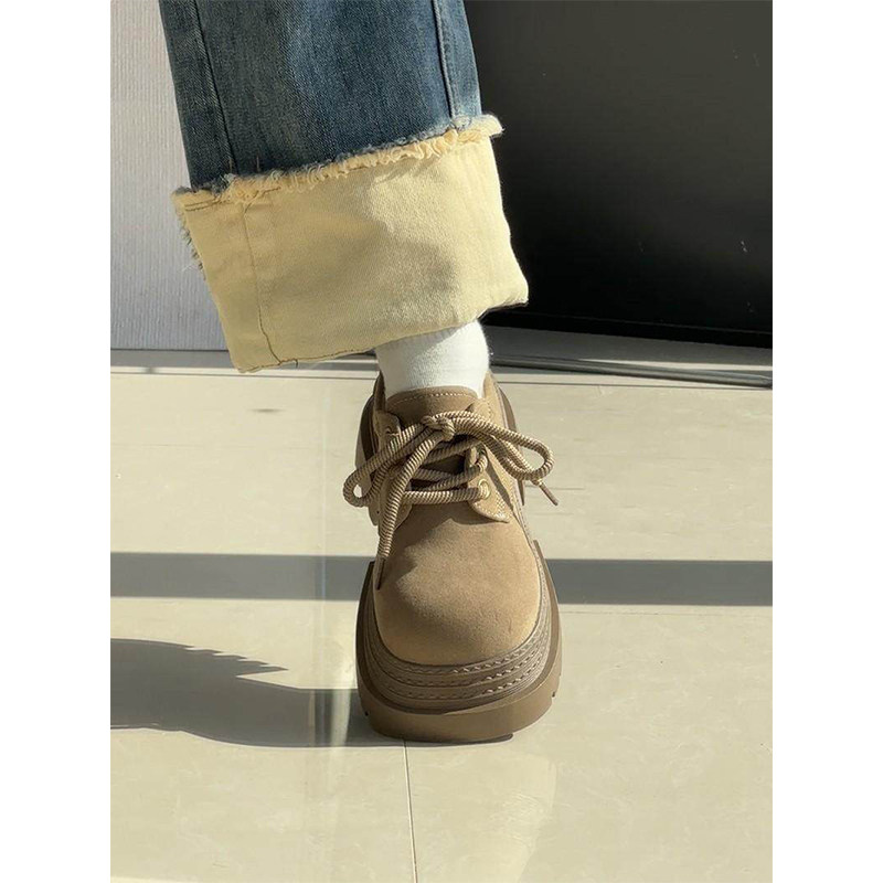 实拍现货英伦风厚底勃肯鞋女圆头系带休闲鞋百搭大头单鞋女乐福鞋,女鞋,勃肯鞋/软木鞋,淘宝优惠券,粉丝福利购,淘宝优惠卷