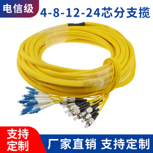 爱创 分支光缆单模集束跳线多芯尾缆2芯4芯6芯8芯12芯24芯48芯束状光纤跳线LC-SC-FC-ST电信级5G机房室内布线