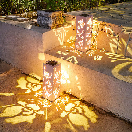 太阳能庭院装饰灯户外防水小夜灯露台花园布置阳台光影氛围挂树灯