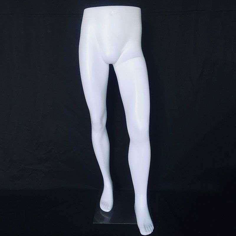 模特腿塑料裤模白肤女男下身半身牛仔保暖打底皮裤展示道具独立站