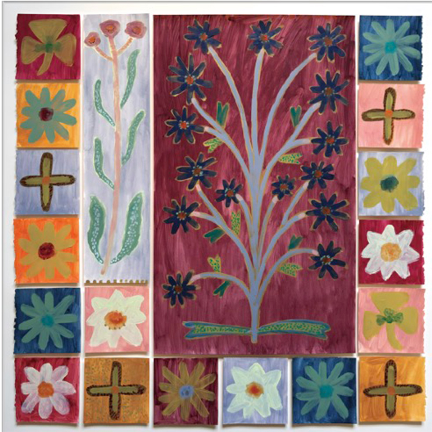 原创自制100%山羊绒印花围巾