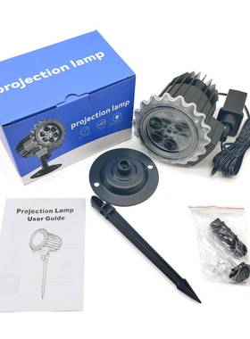 雪节花WKO投影灯装饰灯节日圣诞立体防水万户贸圣动态外外雪景平