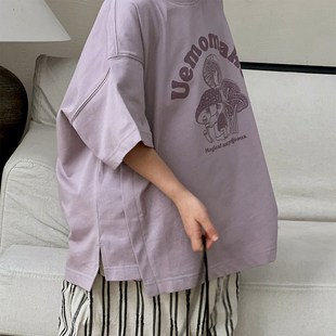 女童短袖t恤2024新款儿童上衣春装大童体恤夏季衣服童装女孩夏装