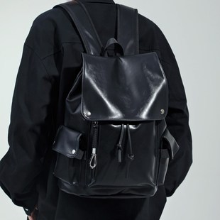 潮流双肩包男款休闲防水大容量旅行包男士背包高中生大学生书包女