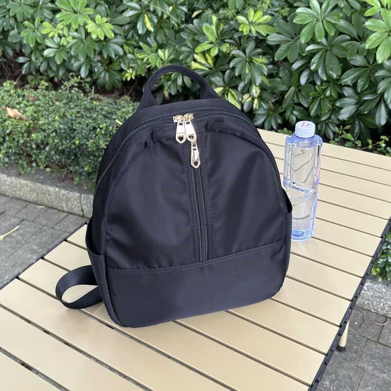 牛津布双肩包女2025新款时尚百搭帆布小背包女士休闲旅行轻便书包