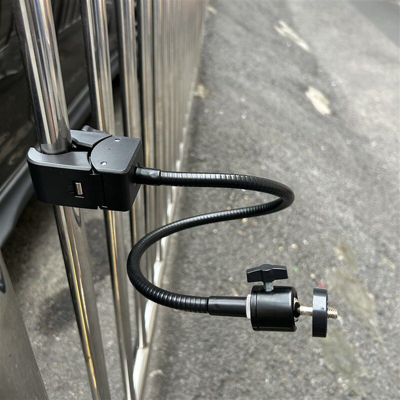 万向软管夹子 1/4螺丝固定支架加厚钳夹运动360相机GoPro支架手机