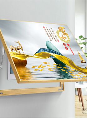 电表箱装饰画配电箱电闸弱电箱现代简约免打孔轻奢液压式餐厅遮挡