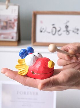 俗画说龙b头木鱼实木解压玩具功得大号送男女朋友闺蜜实用生日礼
