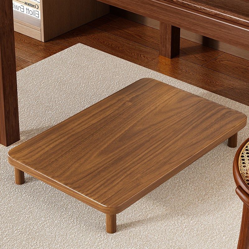 实木台式电脑主机托架打印机置物架办公室多功能木质落地机箱底座