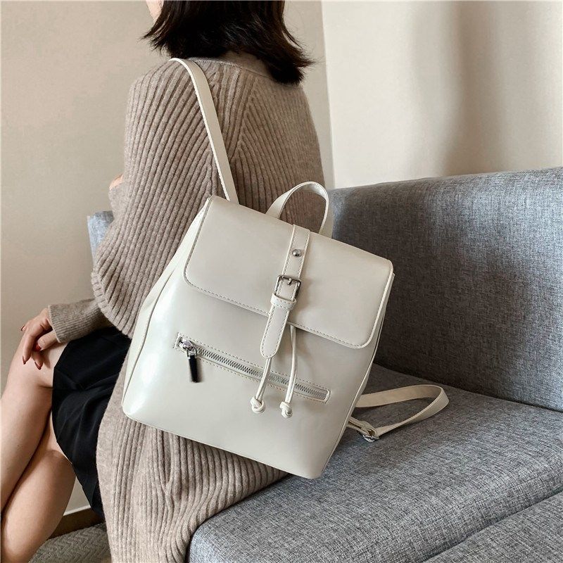 高颜值百搭韩系双肩包百搭网红背包大学生女生日系逛街潮流小书包