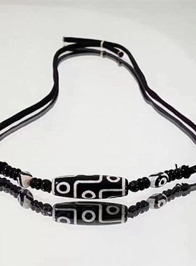 九眼天珠吊坠项链男生男款2023新款爆款饰品生日礼物送男友