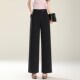 黑色阔腿西装 薄款 裤 女高腰显瘦垂感直筒裤 子 2025夏季 休闲长裤 新款