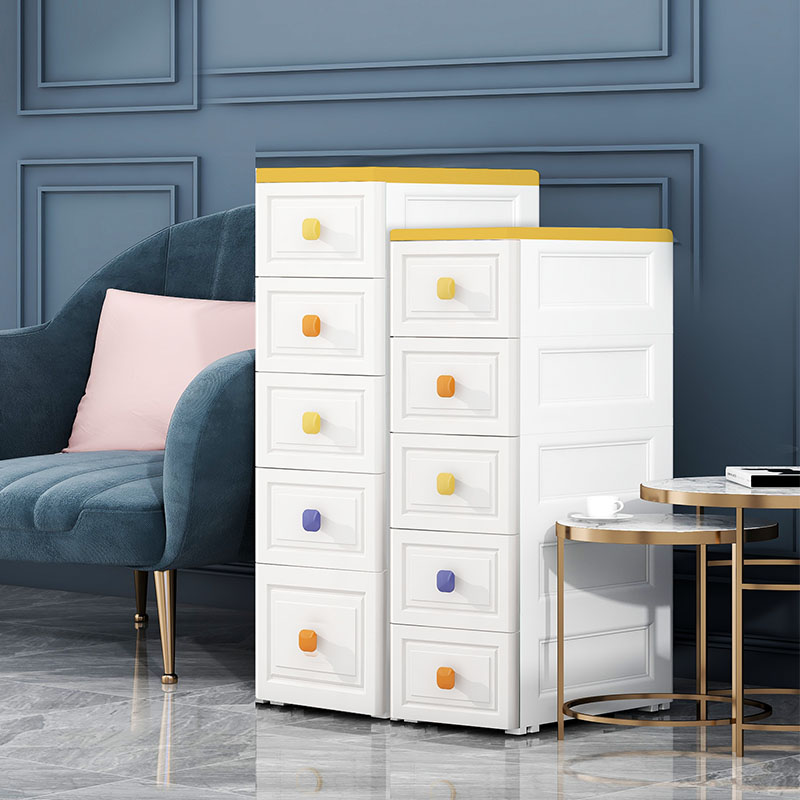 夹缝收纳柜子抽屉式厨房缝隙多层卫生间窄储物柜置物架30cm收纳箱