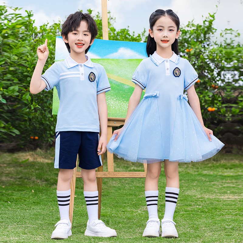 六一儿童节合唱演出服幼儿园毕业照礼服女童舞蹈小学生表演服班服