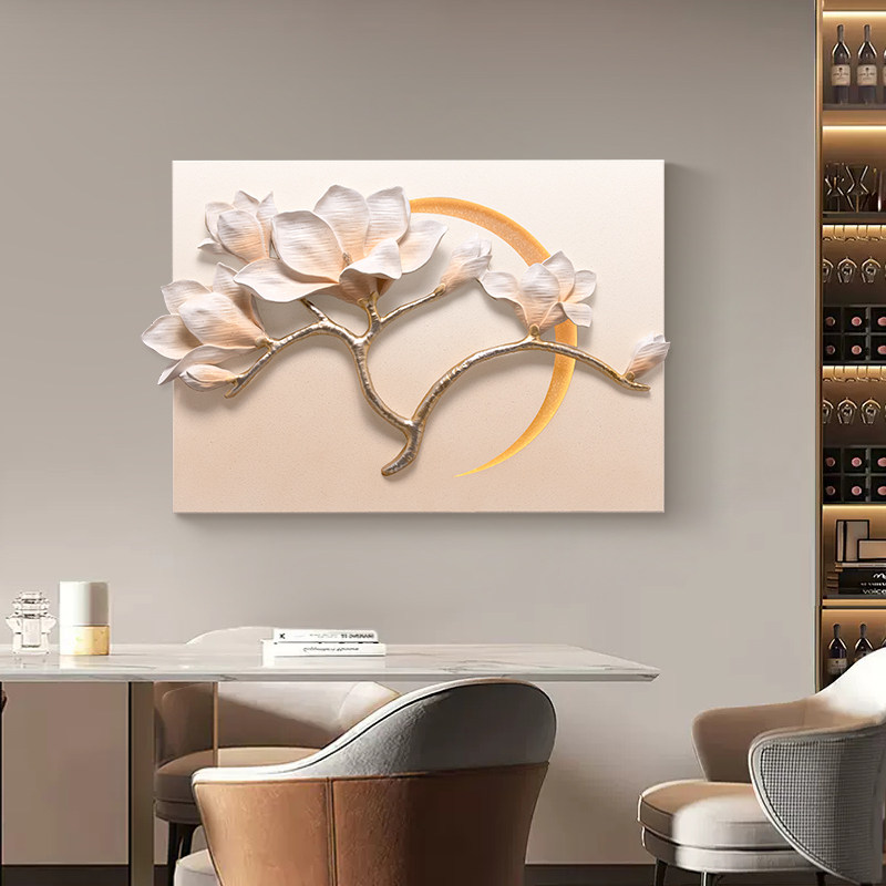 现代简约浮雕电箱轻奢客厅t遮挡箱挂画高级感餐厅壁画电表箱装饰