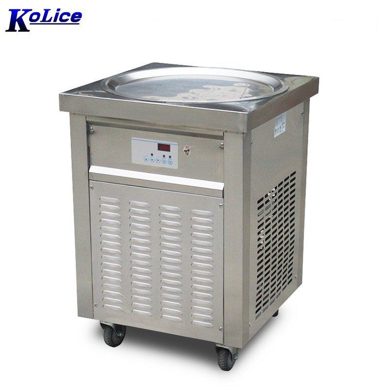 炒雪糕机炒奶果机器炒冰机 炒酸奶机商用单锅可定制炒冰淇淋卷机