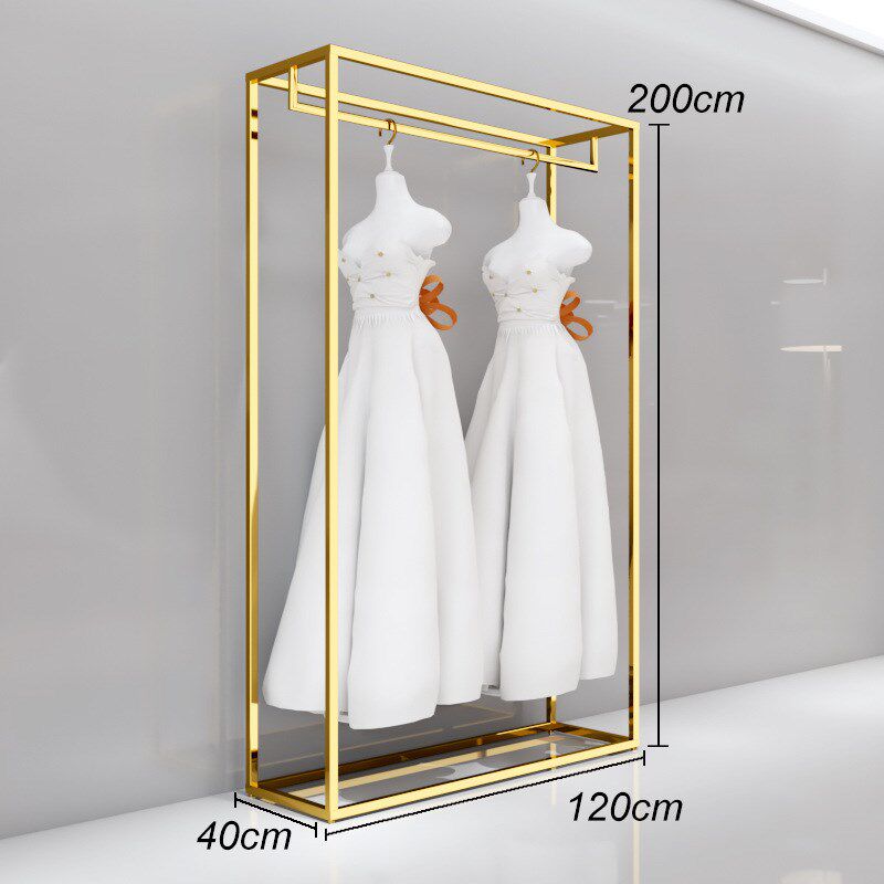 婚纱架子服装店展示架金色专用影楼礼服货架铁艺服饰影楼道具