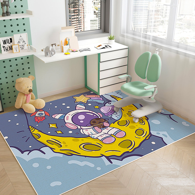 儿童地毯阅读区电脑椅子防滑地垫C书房书桌学习桌客厅卧室床边垫