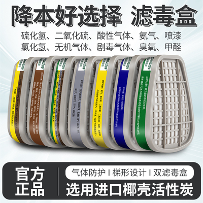功呼6001CN滤毒盒防毒面具专用盒