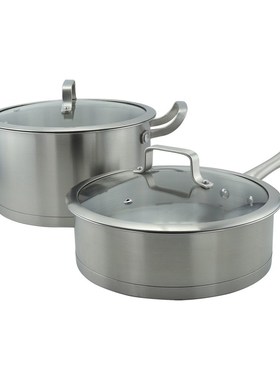 样板间锅具摆件组合展厅橱柜台面不锈钢装饰品样板房厨房灶具摆设