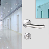 防火门锁消防门锁 通用型 安全通道门不锈钢逃生门把手双开门锁芯