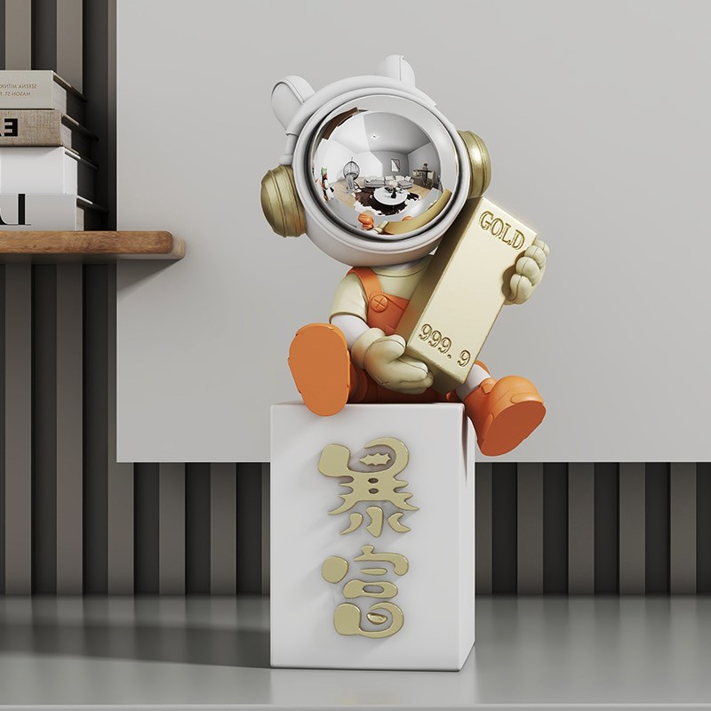 益方家居太空人桌面装饰品摆件玄关茶几书房电视柜酒柜书架工艺品