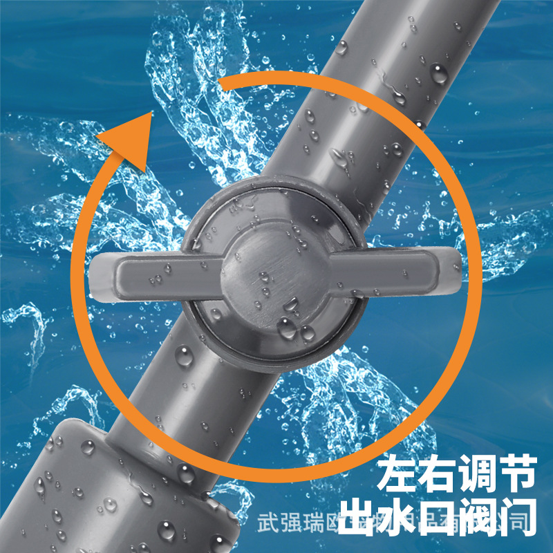 鱼缸换水器自动吸便器虹吸管小型抽水管龟缸换水清洗吸粪便洗沙器