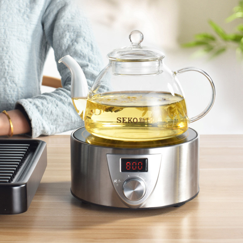 新功家用电陶炉Q9A大功率煮茶器泡茶炉迷你光波炉烧水壶煮茶套装