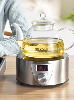 新功家用电陶炉Q9A大功率煮茶器泡茶炉迷你光波炉烧水壶煮茶套装