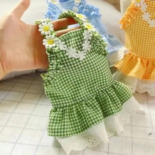 宠物雪纳瑞比熊博美小型犬夏季 衣服 装 太阳裙吊带泰迪狗狗公主薄款