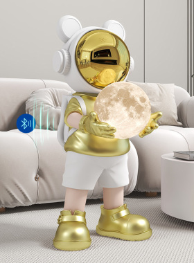 太空人落地摆件客厅电视柜旁边大型装饰品宇航员网红乔迁开业礼物